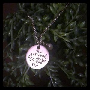 14” silver Necklace